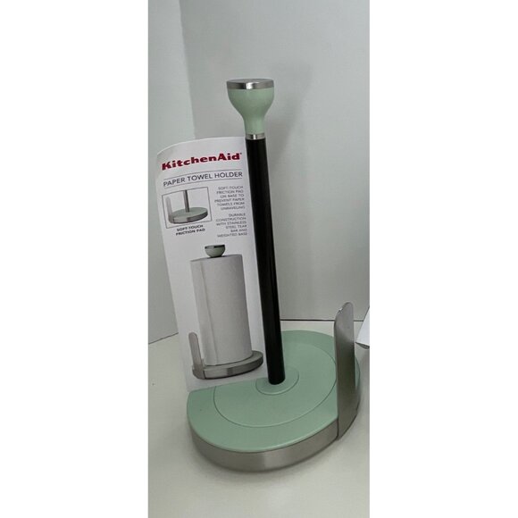 KitchenAid Pistachio Paper Towel Holder With Soft-Touch Friction Pad New! - Picture 2 of 6